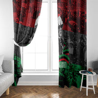Marcus Garvey Window Curtain Collage Design Progress Is the Attraction Quote Pan African Movement Tribute - Wonder Print Shop