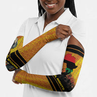 Marcus Garvey Arm Sleeves Yellow African Pattern Design Pan African Flag Civil Rights Movement Tribute - Wonder Print Shop