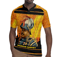 Marcus Garvey Rugby Jersey Yellow African Pattern Design Pan African Flag Civil Rights Movement Tribute TS04