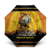 Marcus Garvey Umbrella Yellow African Pattern Design Pan African Flag Civil Rights Movement Tribute - Wonder Print Shop