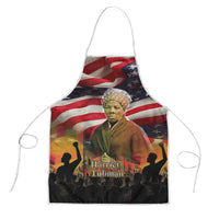 Harriet Tubman Apron American Flag Background Underground Railroad Quote Powerful Civil Rights - Wonder Print Shop