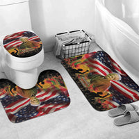 Harriet Tubman Bathroom Set American Flag Background Underground Railroad Quote Powerful Civil Rights - Wonder Print Shop
