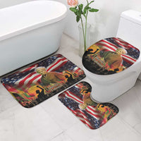 Harriet Tubman Bathroom Set American Flag Background Underground Railroad Quote Powerful Civil Rights - Wonder Print Shop
