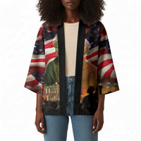 Harriet Tubman Kimono American Flag Background Underground Railroad Quote Powerful Civil Rights - Wonder Print Shop