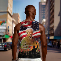 Harriet Tubman Men Tank Top American Flag Background Underground Railroad Quote Powerful Civil Rights - Wonder Print Shop