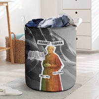 Harriet Tubman Laundry Basket American Flag Background Civil Rights Quote Keep Going Tribute Design - Wonder Print Shop