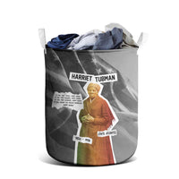 Harriet Tubman Laundry Basket American Flag Background Civil Rights Quote Keep Going Tribute Design - Wonder Print Shop