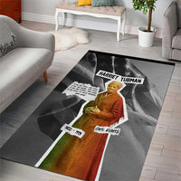 Harriet Tubman Area Rug American Flag Background Civil Rights Quote Keep Going Tribute Design - Wonder Print Shop