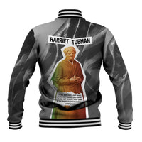 Harriet Tubman Baseball Jacket American Flag Background Civil Rights Quote Keep Going Tribute Design - Wonder Print Shop