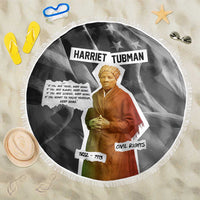 Harriet Tubman Beach Blanket American Flag Background Civil Rights Quote Keep Going Tribute Design - Wonder Print Shop