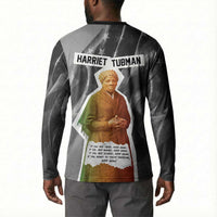 Harriet Tubman Button Sweatshirt American Flag Background Civil Rights Quote Keep Going Tribute Design