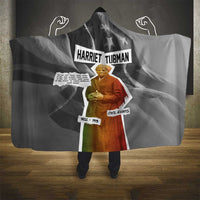 Harriet Tubman Hooded Blanket American Flag Background Civil Rights Quote Keep Going Tribute Design - Wonder Print Shop