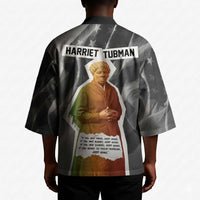 Harriet Tubman Kimono American Flag Background Civil Rights Quote Keep Going Tribute Design - Wonder Print Shop