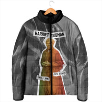 Harriet Tubman Padded Jacket American Flag Background Civil Rights Quote Keep Going Tribute Design - Wonder Print Shop