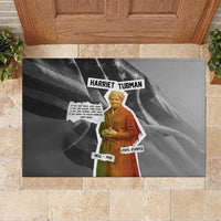Harriet Tubman Rubber Doormat American Flag Background Civil Rights Quote Keep Going Tribute Design - Wonder Print Shop