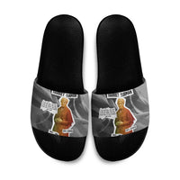 Harriet Tubman Slide Sandals American Flag Background Civil Rights Quote Keep Going Tribute Design - Wonder Print Shop