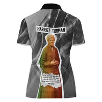 Harriet Tubman Women Polo Shirt American Flag Background Civil Rights Quote Keep Going Tribute Design TS04
