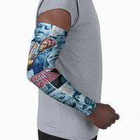 Harriet Tubman Arm Sleeves Newspaper Collage Design We Out Quote Strong Woman Tribute Underground Railroad Legacy - Wonder Print Shop
