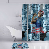 Harriet Tubman Bathroom Set Newspaper Collage Design We Out Quote Strong Woman Tribute Underground Railroad Legacy - Wonder Print Shop