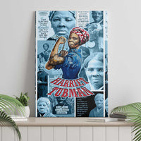 Harriet Tubman Canvas Wall Art Newspaper Collage Design We Out Quote Strong Woman Tribute Underground Railroad Legacy - Wonder Print Shop