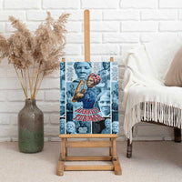 Harriet Tubman Canvas Wall Art Newspaper Collage Design We Out Quote Strong Woman Tribute Underground Railroad Legacy - Wonder Print Shop
