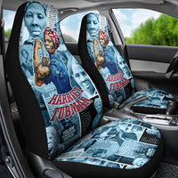 Harriet Tubman Car Seat Cover Newspaper Collage Design We Out Quote Strong Woman Tribute Underground Railroad Legacy - Wonder Print Shop