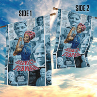 Harriet Tubman Garden Flag Newspaper Collage Design We Out Quote Strong Woman Tribute Underground Railroad Legacy - Wonder Print Shop