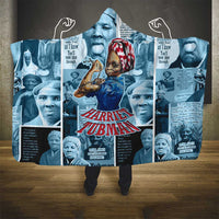 Harriet Tubman Hooded Blanket Newspaper Collage Design We Out Quote Strong Woman Tribute Underground Railroad Legacy - Wonder Print Shop