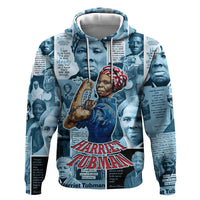Harriet Tubman Hoodie Newspaper Collage Design We Out Quote Strong Woman Tribute Underground Railroad Legacy - Wonder Print Shop
