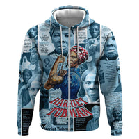 Harriet Tubman Hoodie Newspaper Collage Design We Out Quote Strong Woman Tribute Underground Railroad Legacy - Wonder Print Shop