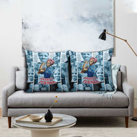 Harriet Tubman Pillow Cover Newspaper Collage Design We Out Quote Strong Woman Tribute Underground Railroad Legacy - Wonder Print Shop