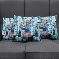 Harriet Tubman Pillow Cover Newspaper Collage Design We Out Quote Strong Woman Tribute Underground Railroad Legacy - Wonder Print Shop
