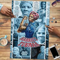 Harriet Tubman Puzzle Newspaper Collage Design We Out Quote Strong Woman Tribute Underground Railroad Legacy - Wonder Print Shop