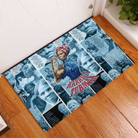 Harriet Tubman Rubber Doormat Newspaper Collage Design We Out Quote Strong Woman Tribute Underground Railroad Legacy - Wonder Print Shop