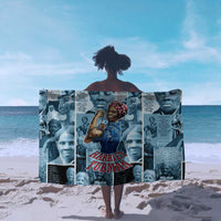 Harriet Tubman Sarong Newspaper Collage Design We Out Quote Strong Woman Tribute Underground Railroad Legacy - Wonder Print Shop
