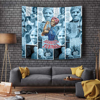 Harriet Tubman Tapestry Newspaper Collage Design We Out Quote Strong Woman Tribute Underground Railroad Legacy - Wonder Print Shop