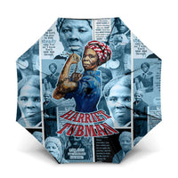 Harriet Tubman Umbrella Newspaper Collage Design We Out Quote Strong Woman Tribute Underground Railroad Legacy - Wonder Print Shop