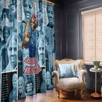 Harriet Tubman Window Curtain Newspaper Collage Design We Out Quote Strong Woman Tribute Underground Railroad Legacy - Wonder Print Shop