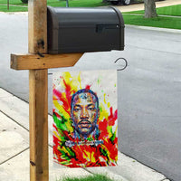 MLK Black Excellence Garden Flag Martin Luther King Jr Colorful Abstract Watercolor