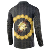 1926 Forever Black History Month Button Sweatshirt Broken Chains Freedom Adinkra Symbol