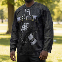 1926 Forever Black History Month Hockey Jersey Broken Chains Freedom Adinkra Symbol