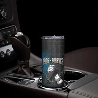 1926 Forever Black History Month Skinny Tumbler Broken Chains Freedom Adinkra Symbol