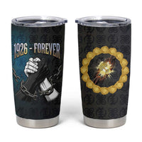 1926 Forever Black History Month Tumbler Cup Broken Chains Freedom Adinkra Symbol