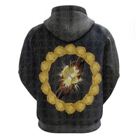 1926 Forever Black History Month Zip Hoodie Broken Chains Freedom Adinkra Symbol