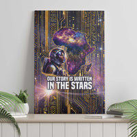 Afrofuturism Legacy Beyond Canvas Wall Art African Astronaut Galaxy Mask