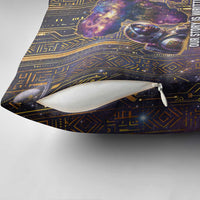 Afrofuturism Legacy Beyond Pillow Cover African Astronaut Galaxy Mask