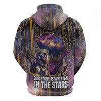 Afrofuturism Legacy Beyond Zip Hoodie African Astronaut Galaxy Mask