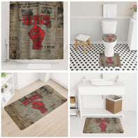 Louder Than Silence African Bathroom Set Civil Rights News Megaphone