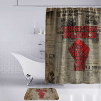 Louder Than Silence African Bathroom Set Civil Rights News Megaphone