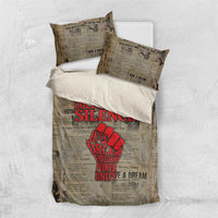 Louder Than Silence African Bedding Set Civil Rights News Megaphone